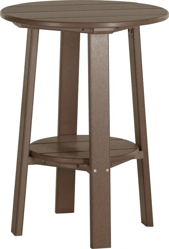 Amish Outdoors Deluxe 28-Inch Chestnut Side Table