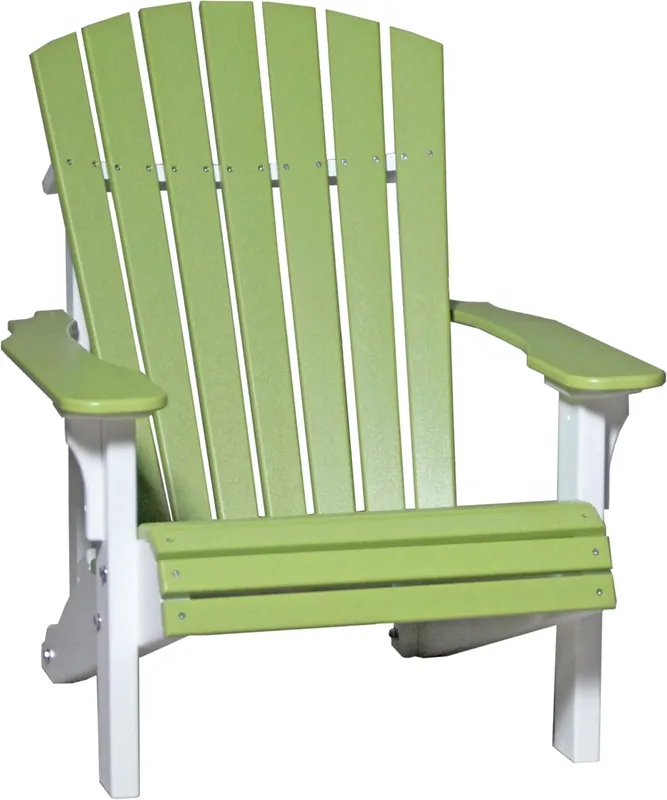 Amish Outdoors Deluxe Lime/White Adirondack Chair
