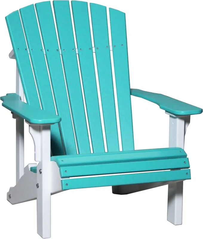 Amish Outdoors Deluxe Aruba/White Adirondack Chair