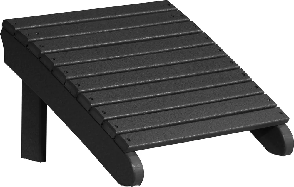 Amish Outdoors Deluxe Black Adirondack Chair Footrest