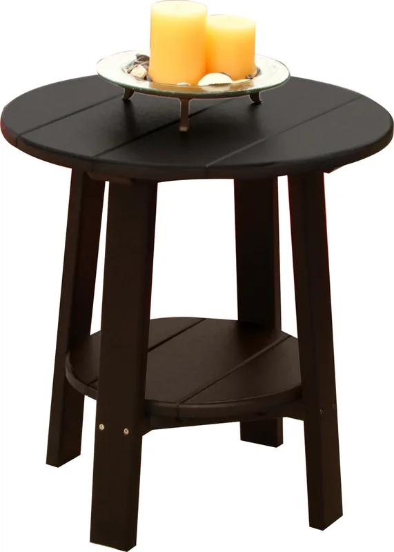 Amish Outdoors Deluxe 22-Inch Black Side Table