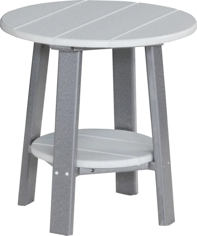 Amish Outdoors Deluxe 22-Inch Gray/Slate Side Table