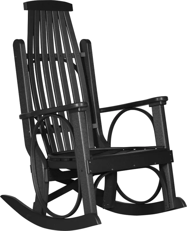 Amish Outdoors Black Grandpa Rocker