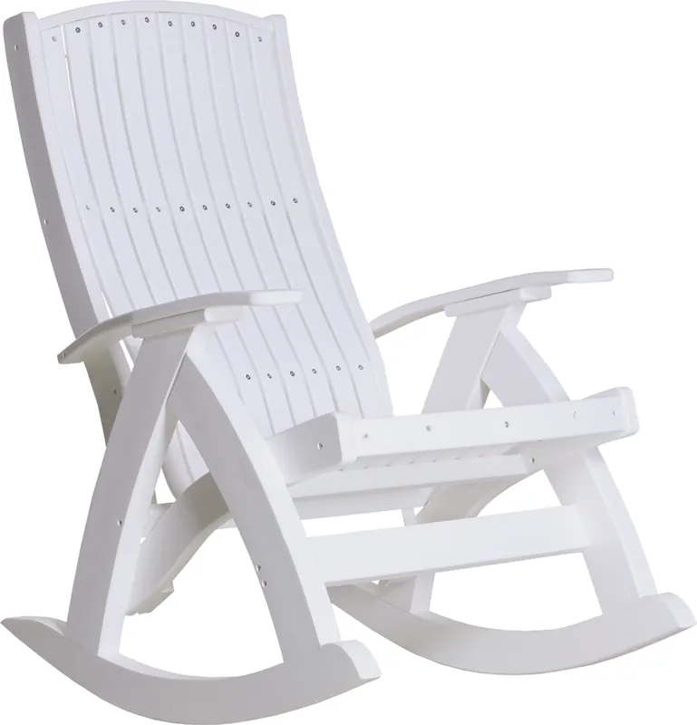 Amish Outdoors White Comfort Rocker