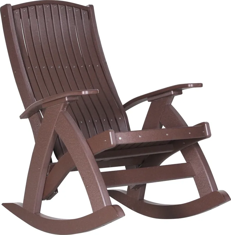 Amish Outdoors Chestnut Comfort Rocker
