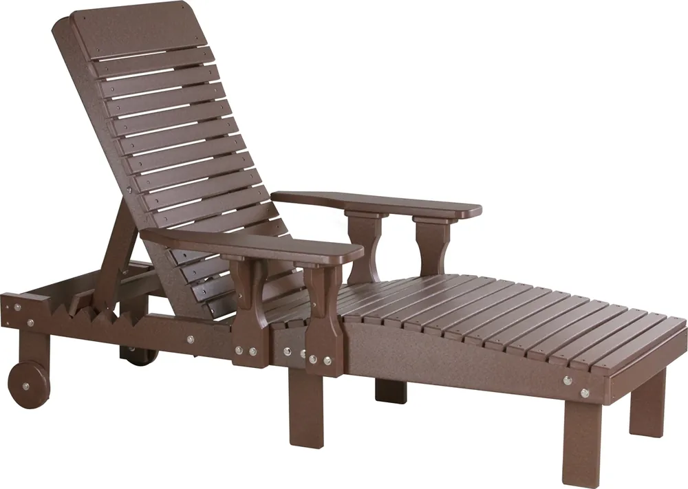 Amish Outdoors Chestnut Adirondack Lounge Chair