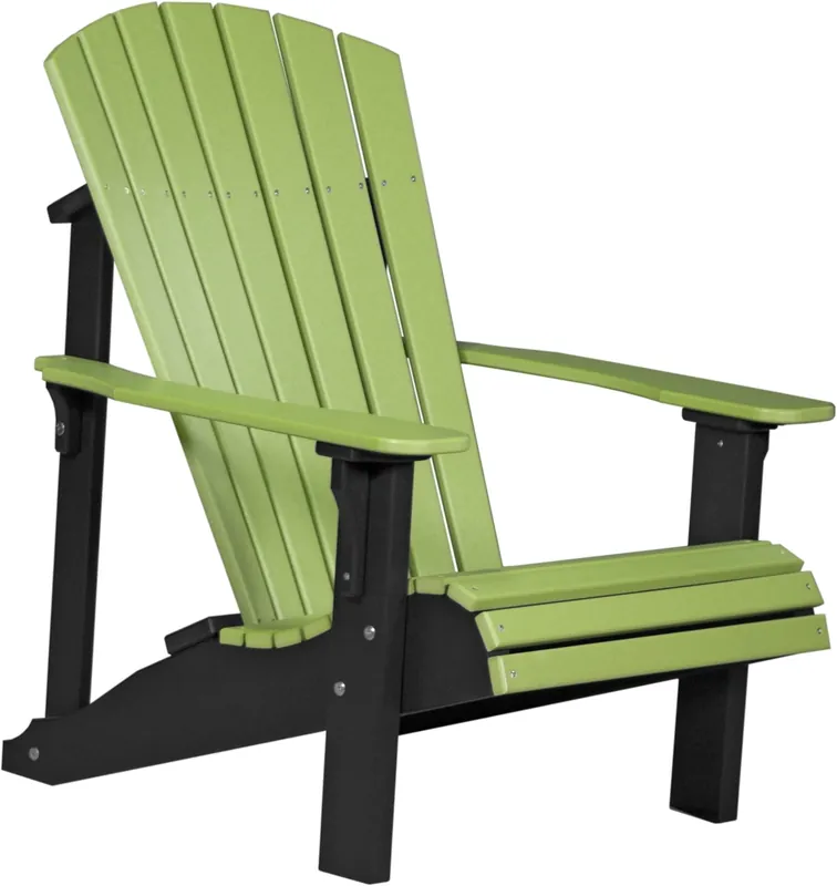 Amish Outdoors Deluxe Lime/Black Adirondack Chair