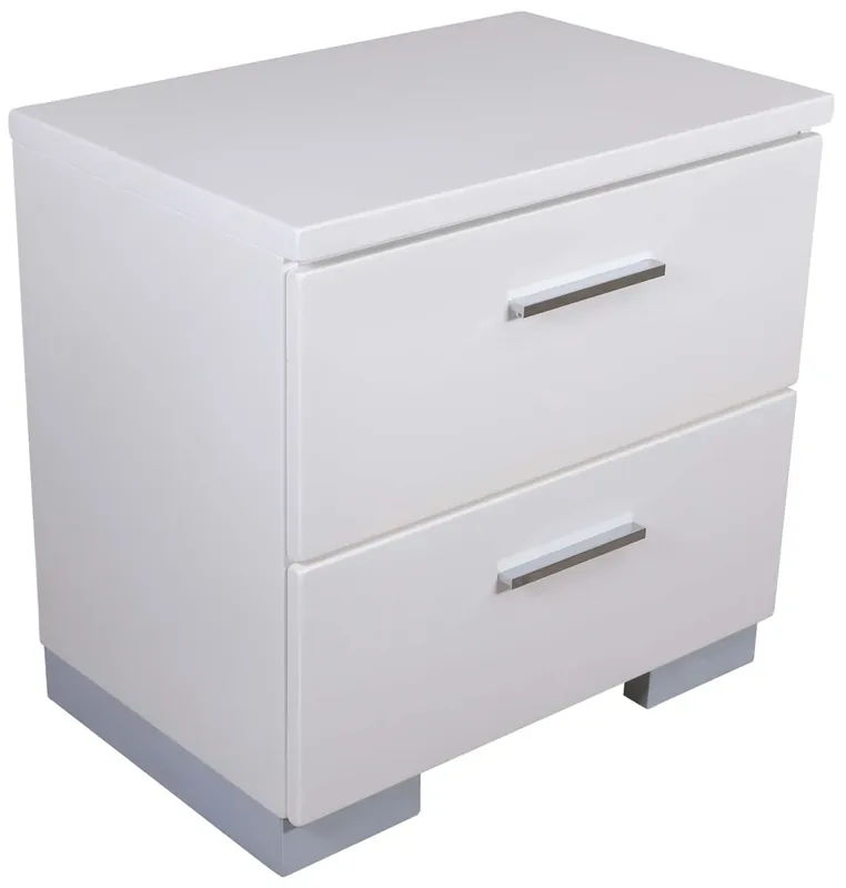 New Classic Sapphire White Nightstand