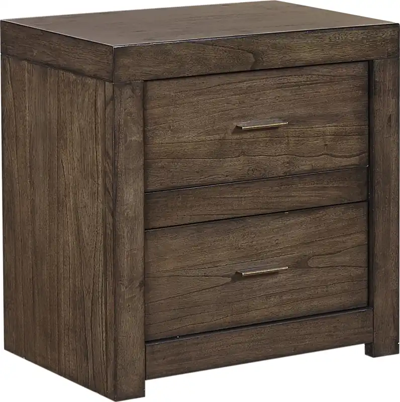 Aspen Modern Loft Brown Nightstand