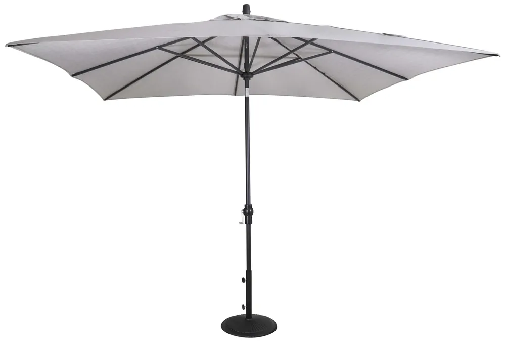 Treasure Garden Auto-Tilt Patio Umbrella in Silver - 8 x 10
