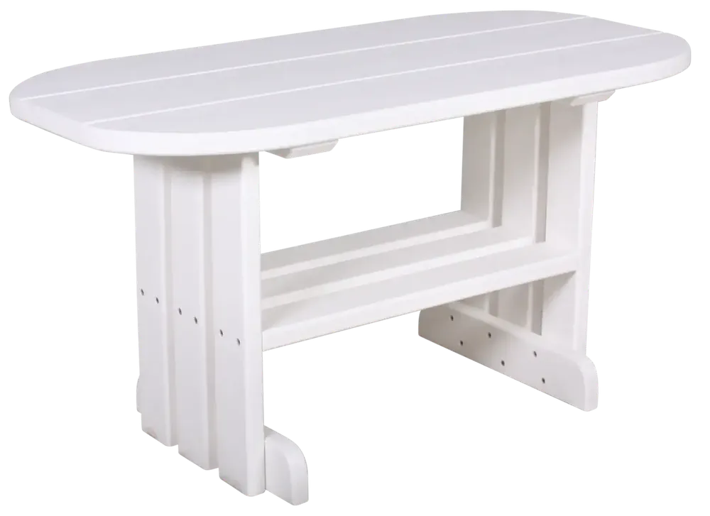 Amish Outdoors Deluxe White Adirondack Coffee Table