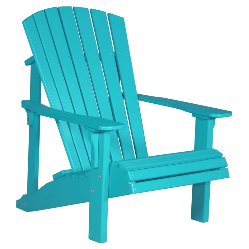 Amish Outdoors Deluxe Aruba Blue Adirondack Chair