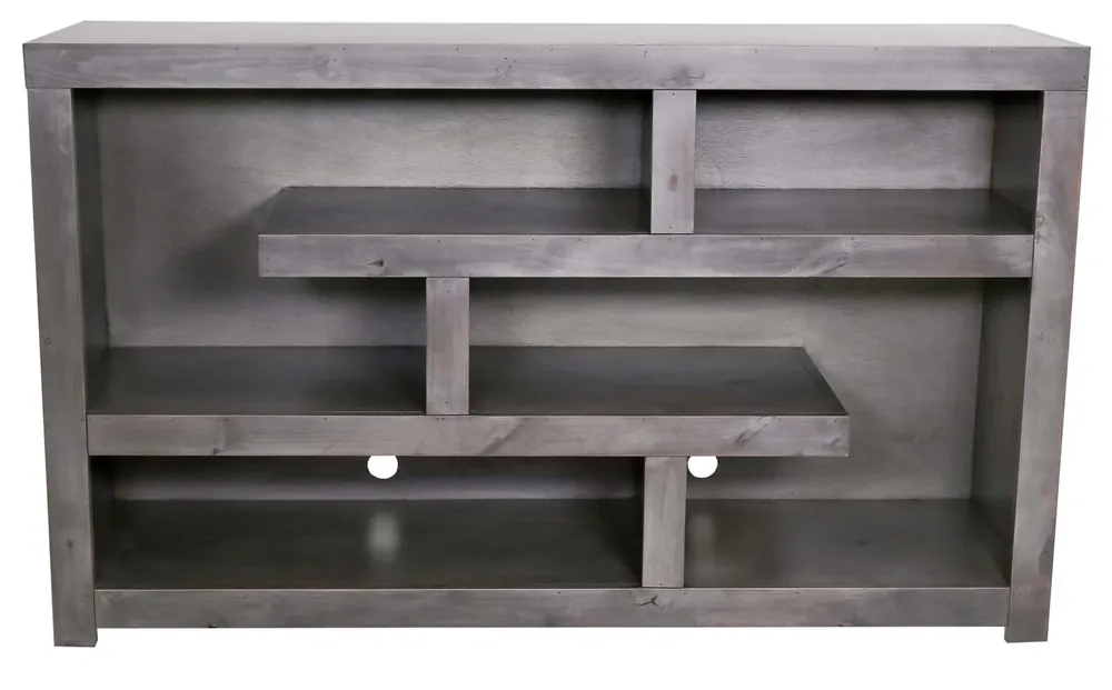 Aspen Contemporary Alder Grey 60" TV Stand