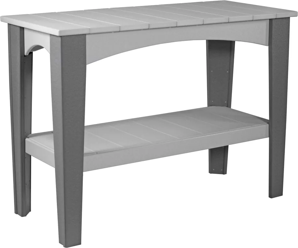 Amish Outdoors Island Gray/Slate Buffet Table