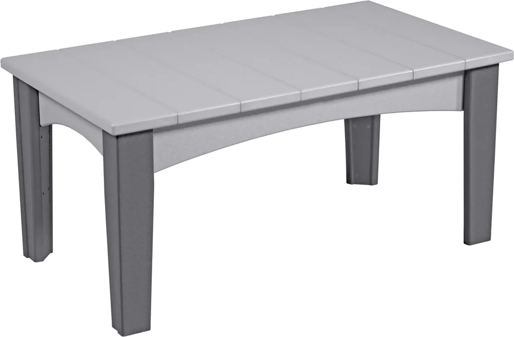 Amish Outdoors Island Gray/Slate Coffee Table