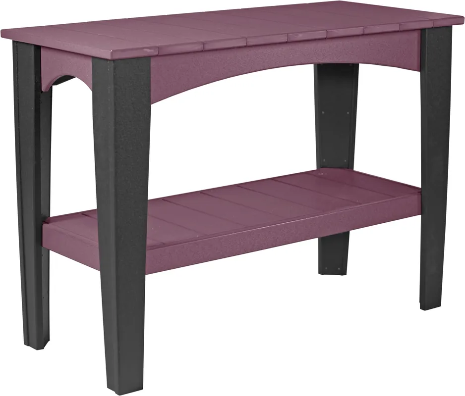 Amish Outdoors Island Cherry/Black Buffet Table