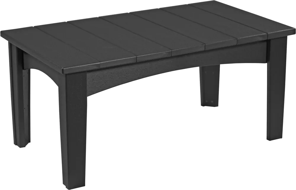 Amish Outdoors Island Black Coffee Table