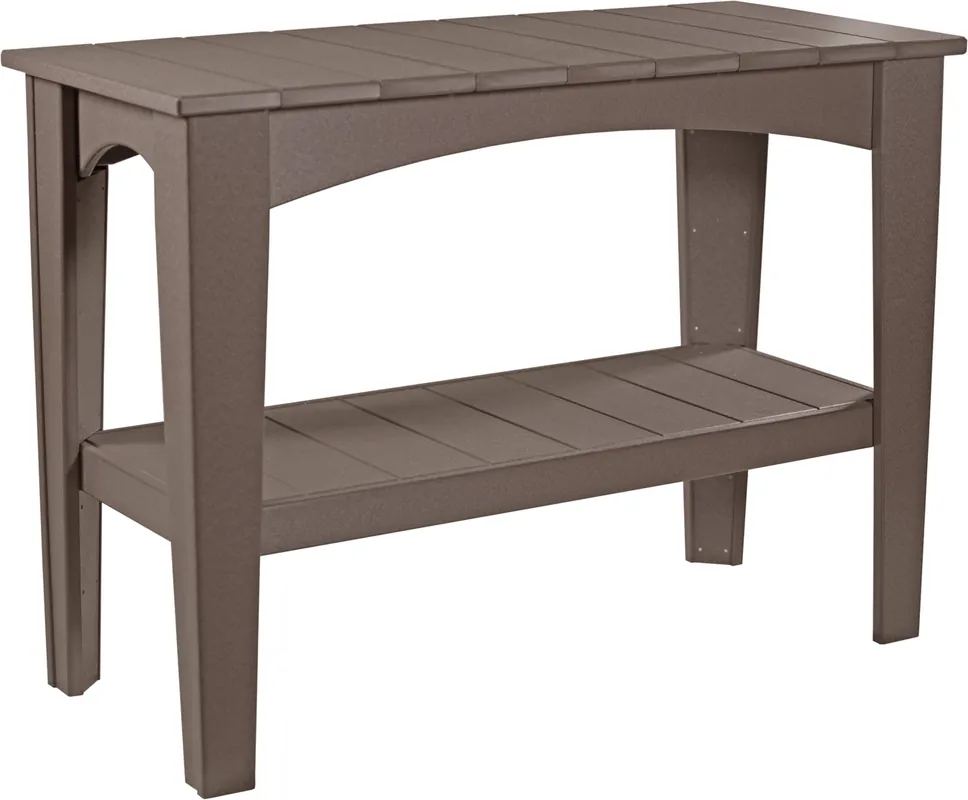 Amish Outdoors Island Chestnut Buffet Table