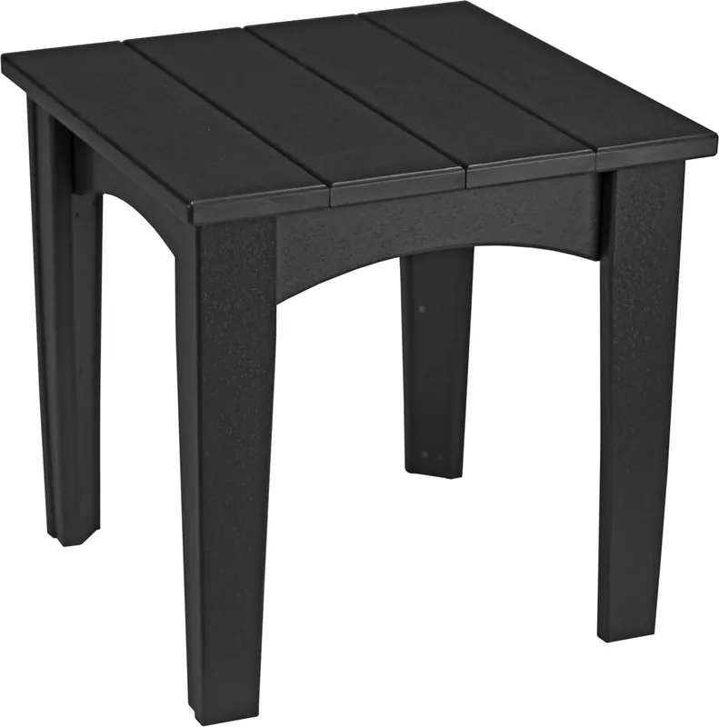 Amish Outdoors Island Black End Table