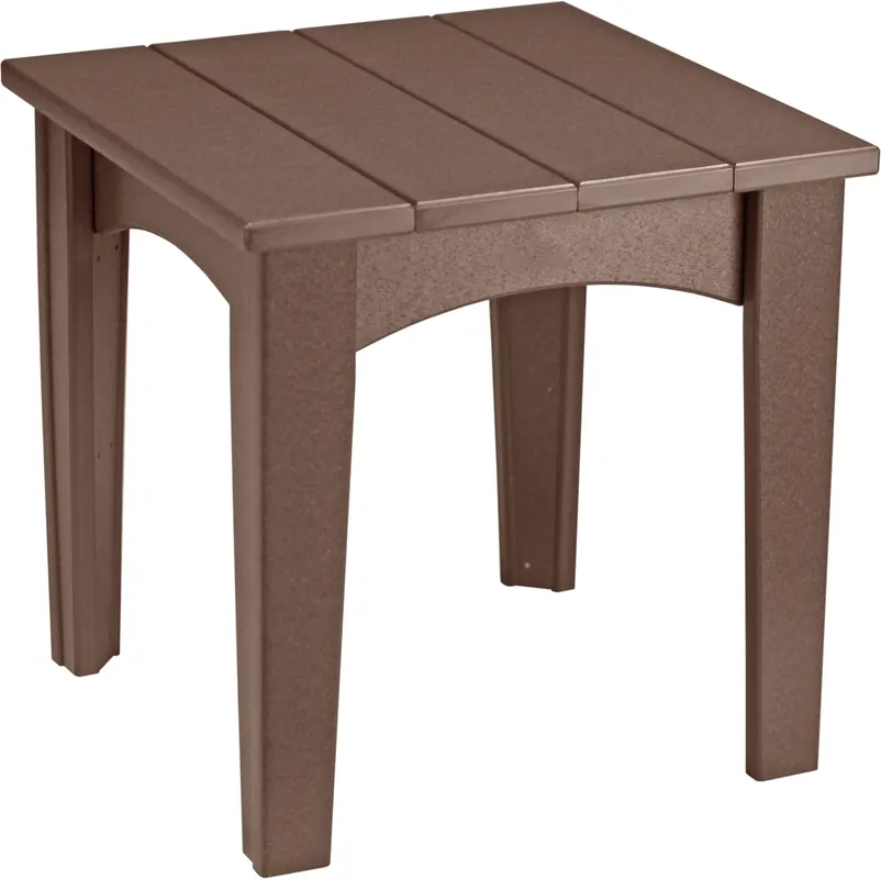 Amish Outdoors Island Chestnut End Table