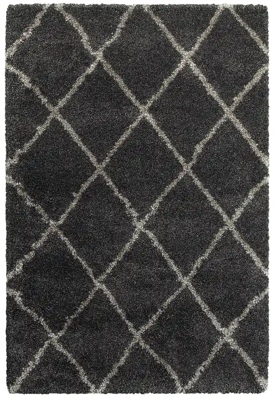Sphinx Henderson Rug in Dark Gray - 7.10 x 10.10