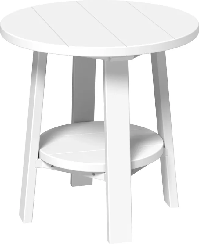 Amish Outdoors Deluxe 22-Inch White Side Table