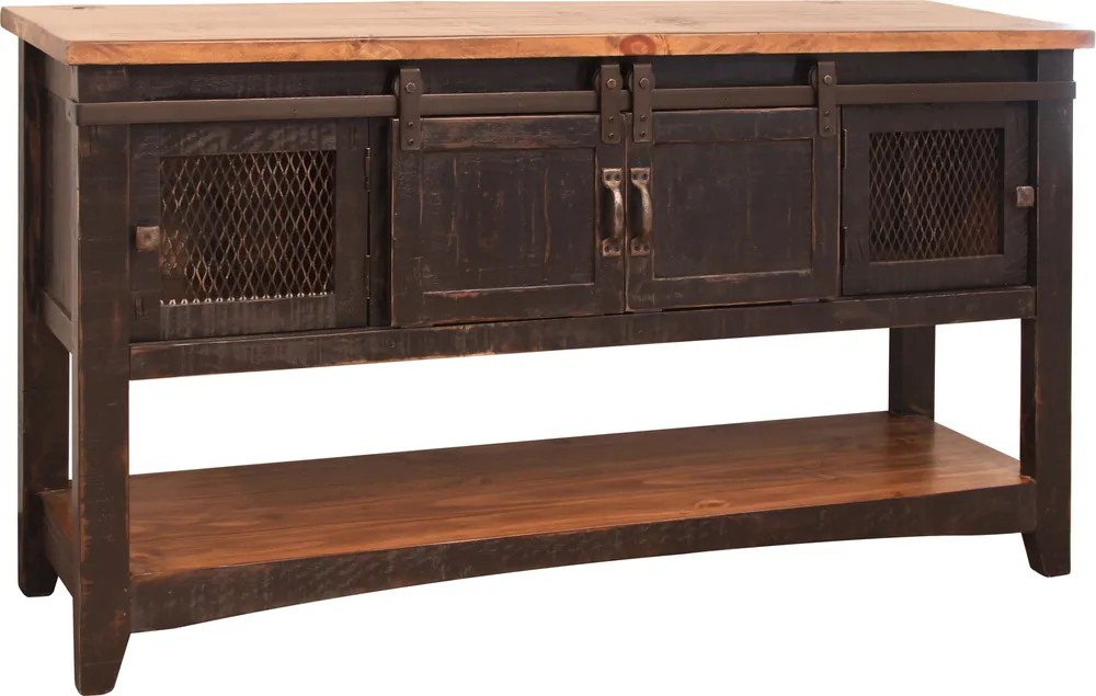 Int'l Furniture Pueblo Black Sofa Table
