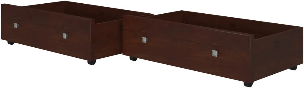 Donco Trading Co Mission Underbed Storage Drawers in Brown