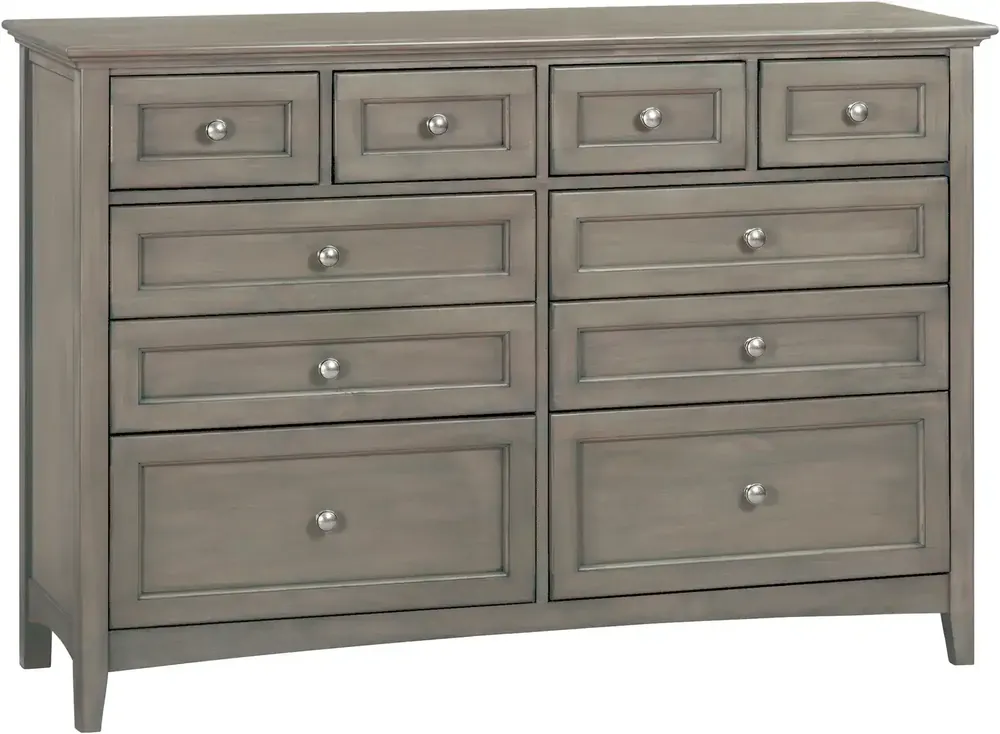 Whittier Wood McKenzie Fieldstone 10-Drawer Dresser