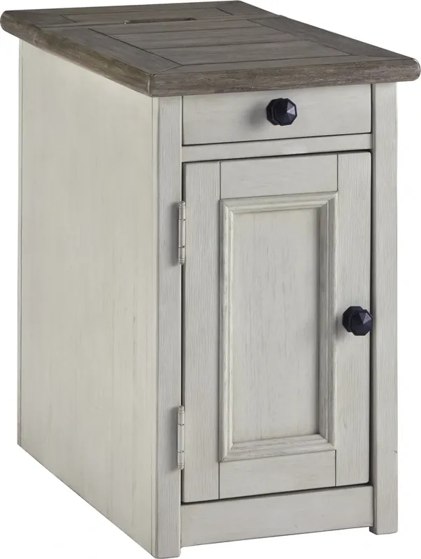 Ashley Bolanburg Chairside Table with Power Port