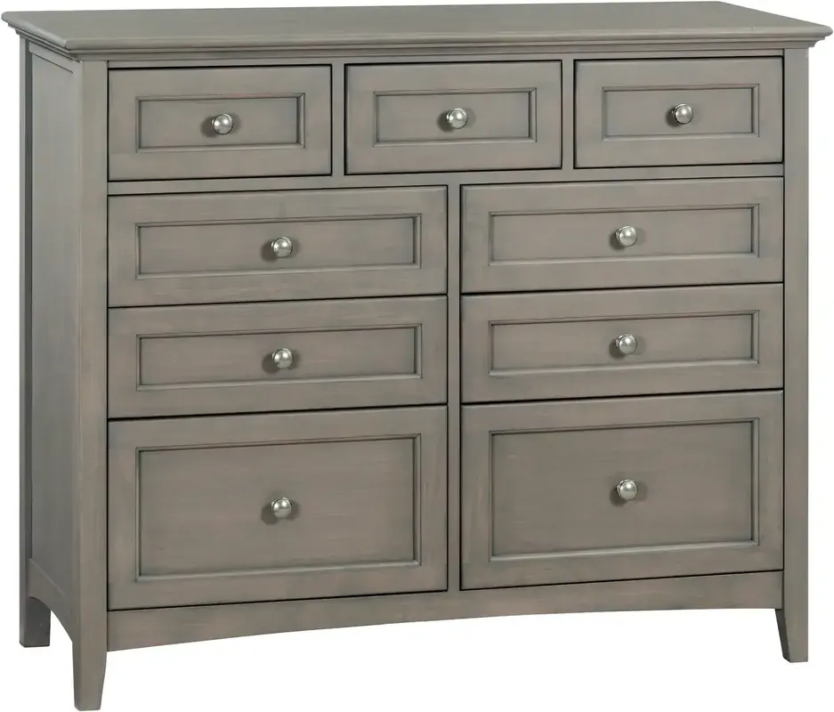 Whittier Wood McKenzie Fieldstone 9-Drawer Dresser