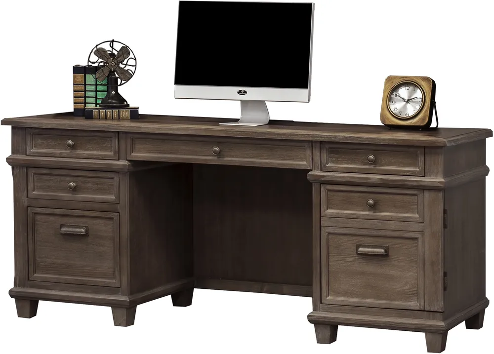 Martin Furniture Carson Weathered Dove Credenza