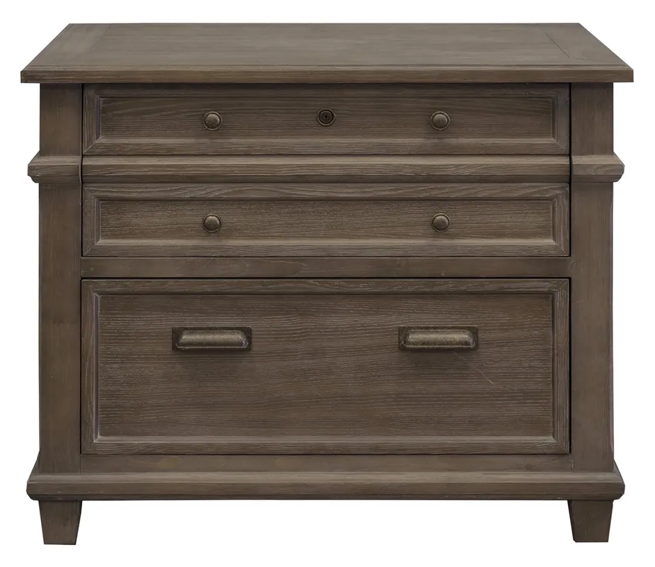 Martin Furniture Carson Weathered Dove Lateral File