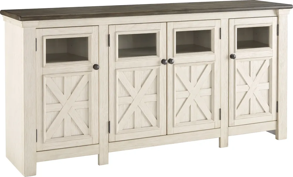 Ashley Bolanburg White TV Stand