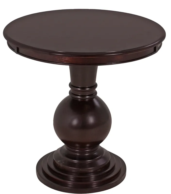 Powell Espresso Accent Table
