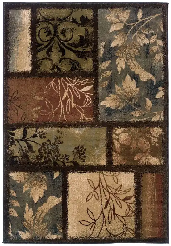Sphinx Hudson Rug in Brown Multi- 5 x 8