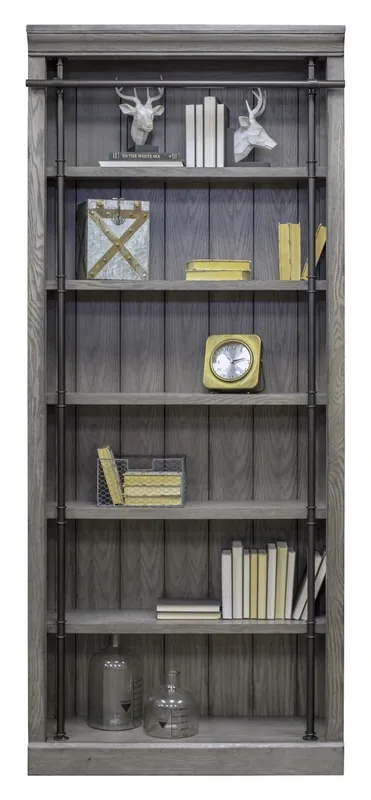Martin Furniture Avondale Rustic Gray Bookcase