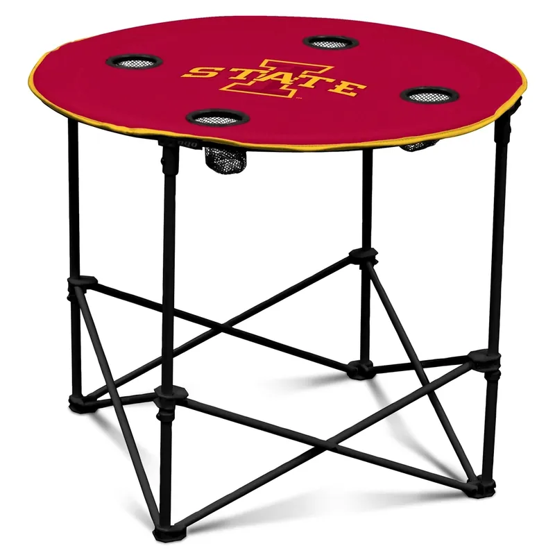 Logo Brands Iowa State Cyclones Portable Round Table