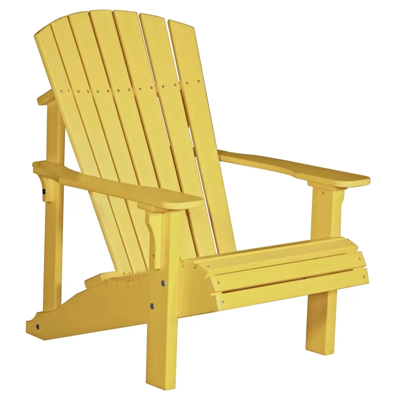 Amish Outdoors Deluxe Yellow Adirondack Chair