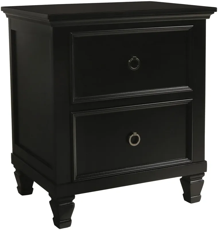 New Classic Tamarack Black Nightstand