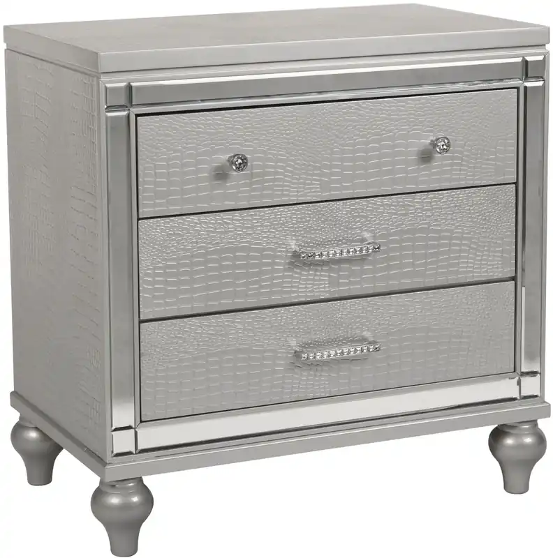 New Classic Valentino Silver Nightstand