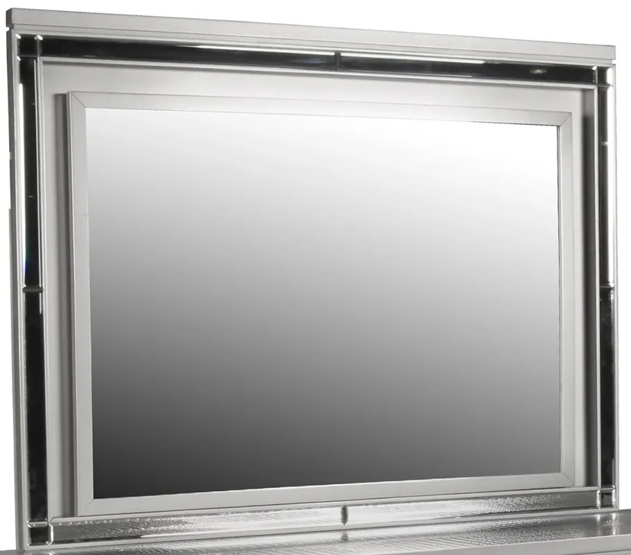 New Classic Valentino Silver Lighted Mirror
