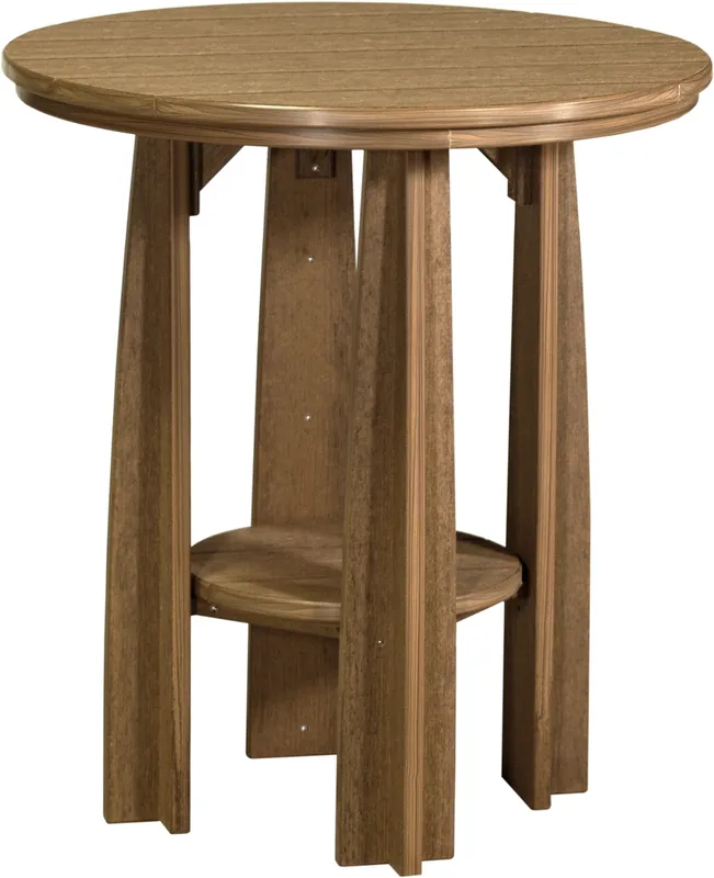 Amish Outdoors Antique Mahogany Balcony Dining Table