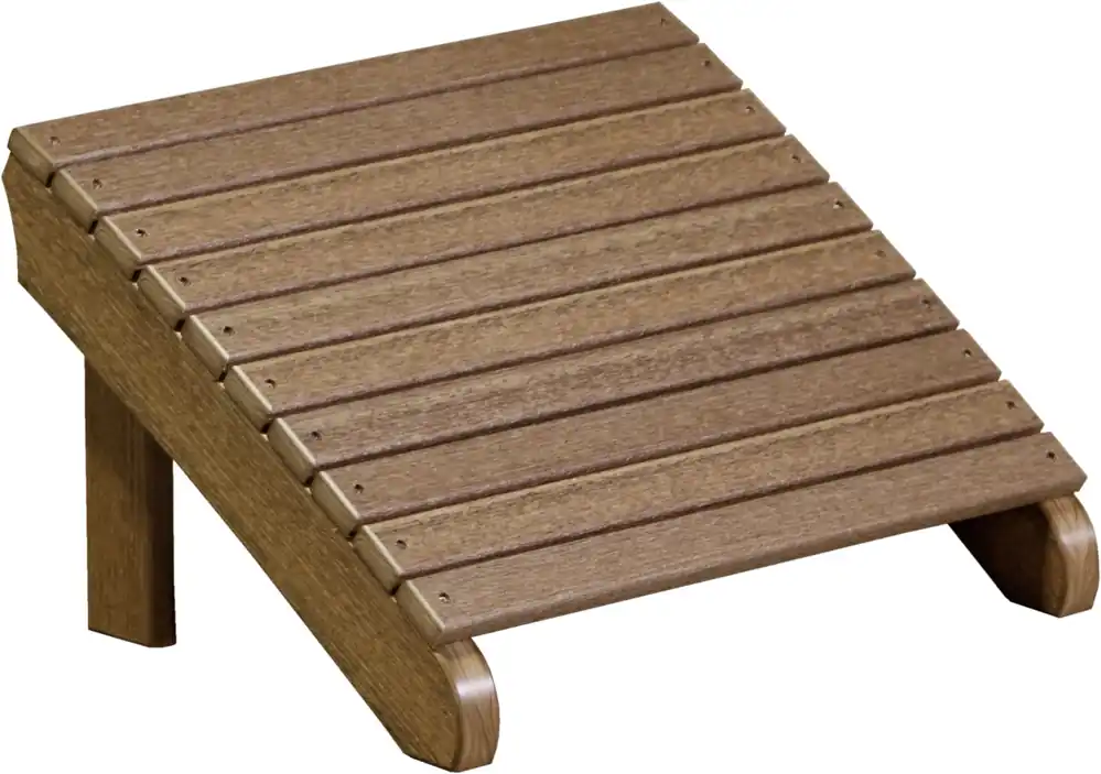 Amish Outdoors Deluxe Antique Mahogany Adirondack Chair Footrest