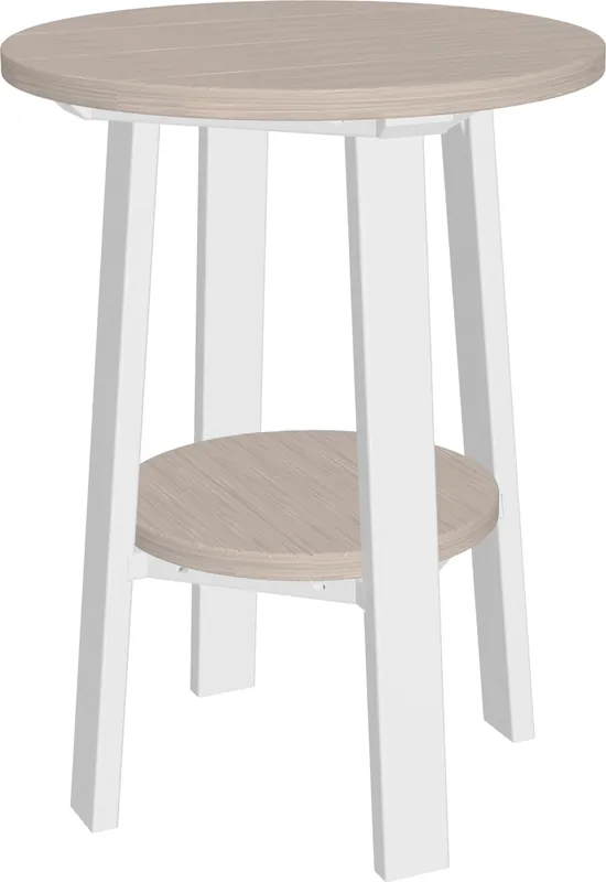 Amish Outdoors Deluxe 28-Inch Birch/White Side Table