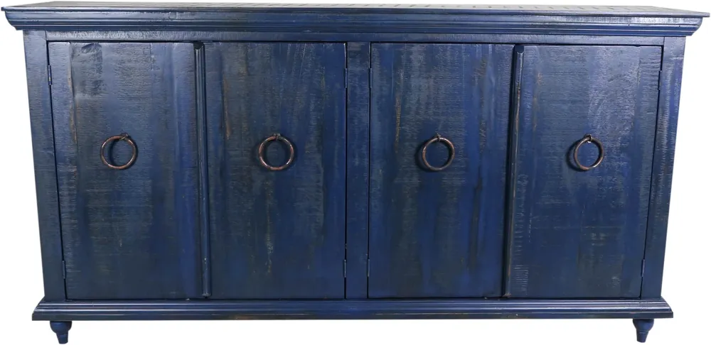 Int'l Furniture Capri 4-Door Console in Blue