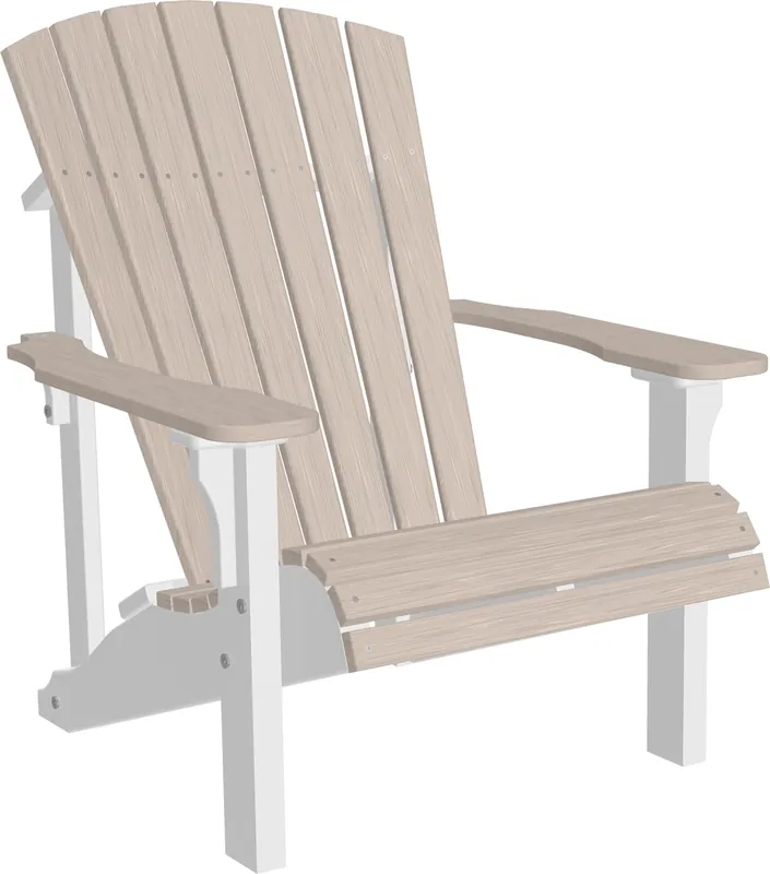 Amish Outdoors Deluxe Birch/White Adirondack Chair