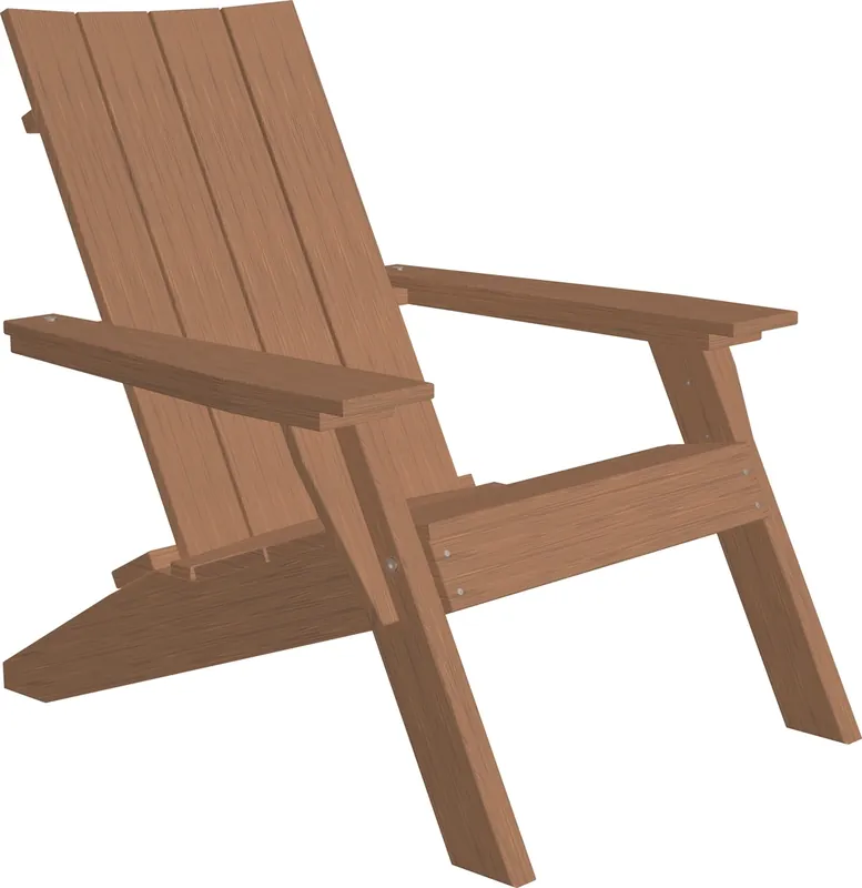 Amish Outdoors Urban Antique Mahogany Adirondack Chair