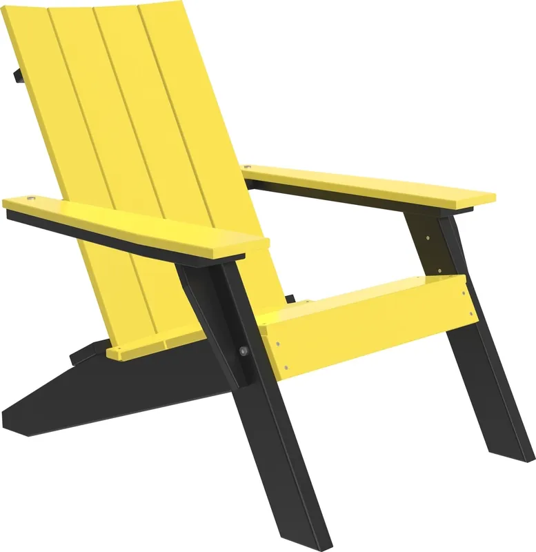 Amish Outdoors Urban Yellow/Black Adirondack Chair