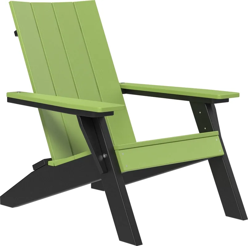 Amish Outdoors Urban Lime/Black Adirondack Chair